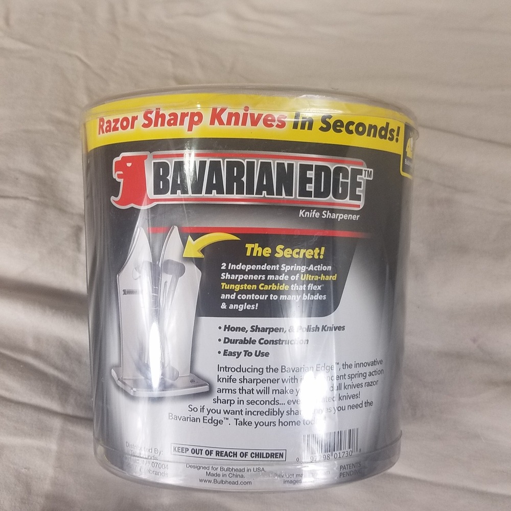 Bavarian Edge‎ Knife Sharpener Unisex OS Silver Excellent Tungsten Carbide Dual